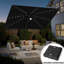 Parasol de terrasse rectangulaire en porte-à-faux avec base lestée 12 pi x 9 pi Wasif-125811089