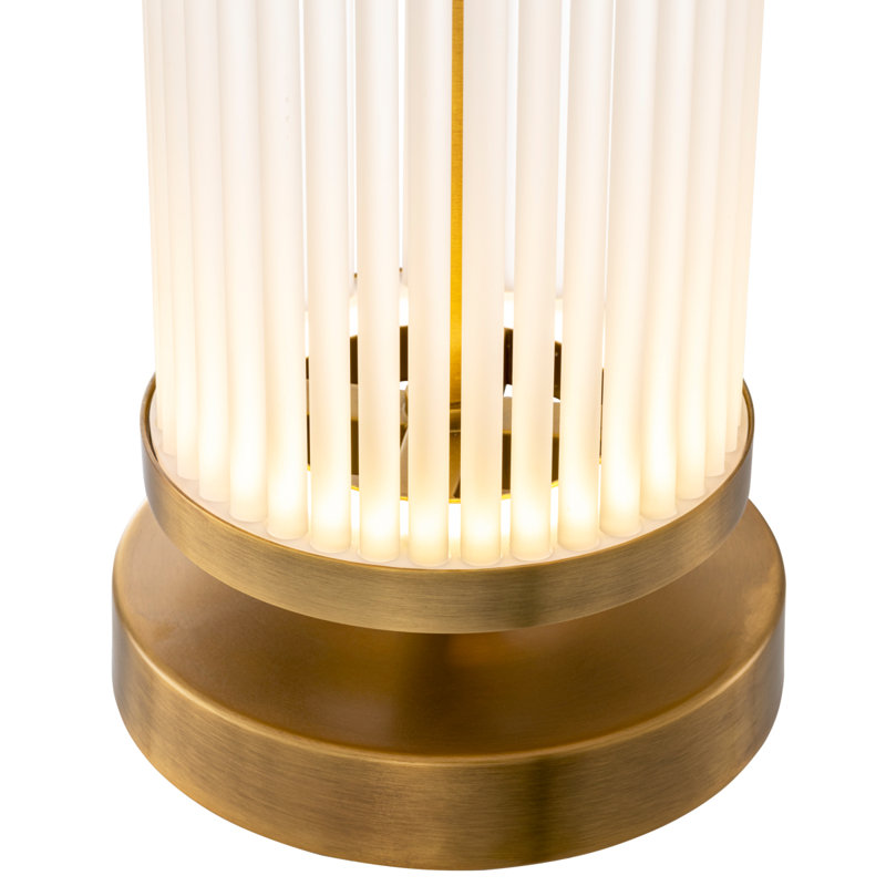 Table Lamp Thibaud Antique Brass Finish Excl Shade