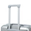20 "/ 24" / 28 "3 pièces / ensemble en valise à roulettes en ABS, couleur assortie, avec serrure à combinaison (argent)