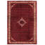 Tapis rouge antique en laine noué à la main Tabriz Matthews - 6 pi 8 po x 9 pi 8 po