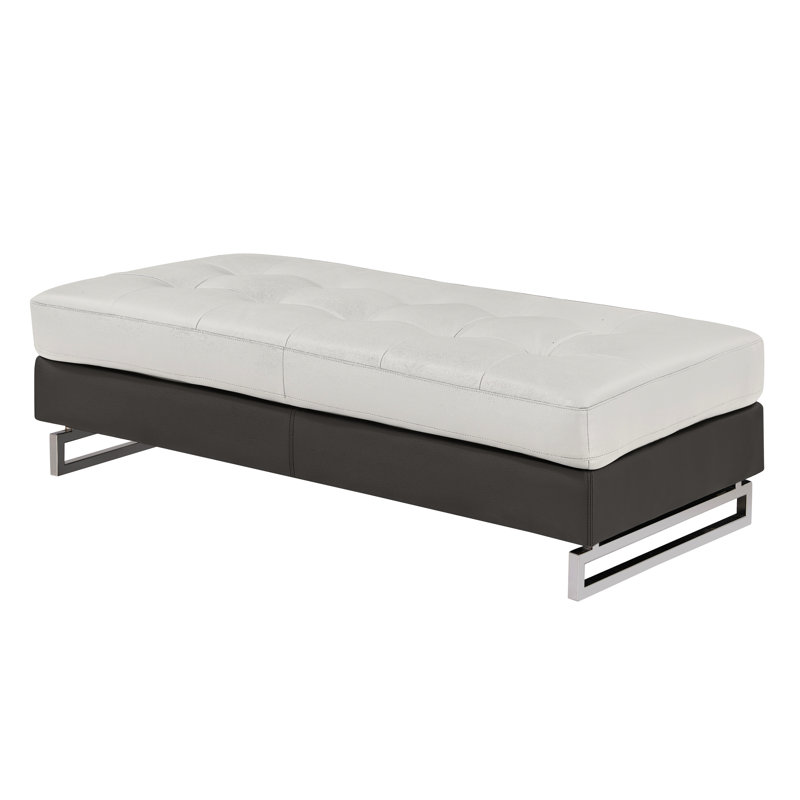 Canapé d'angle extra large en cuir véritable avec pattes en bois massif gris brillant