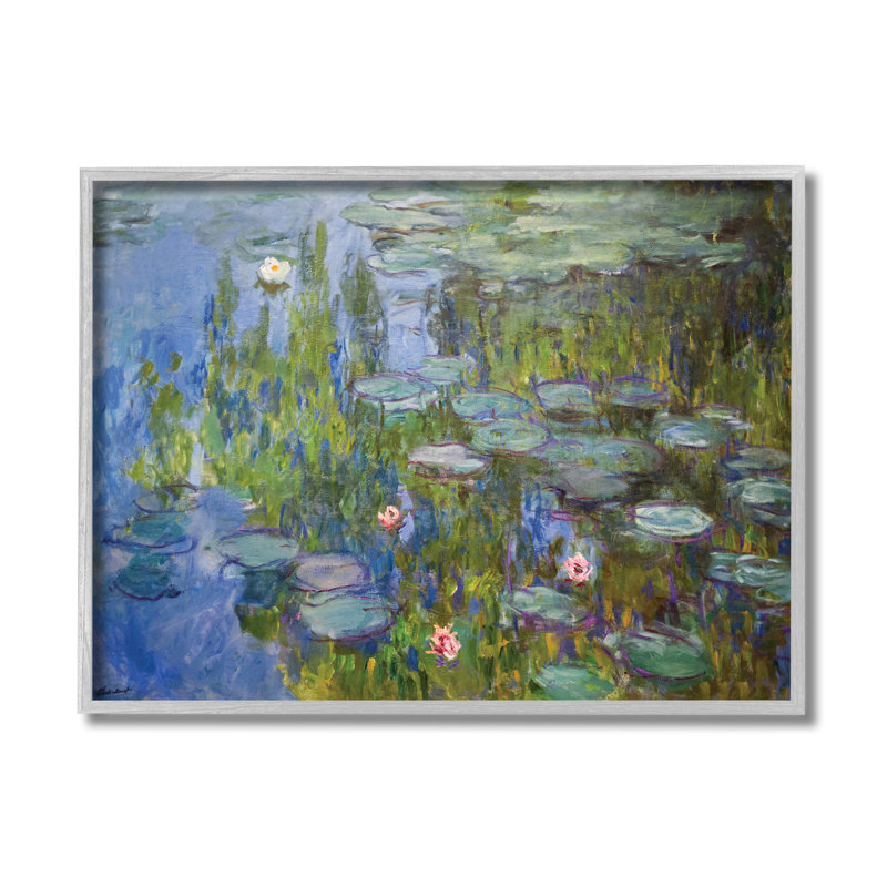 Étude sur les nénuphars par Claude Monet - Peinture, H 11 po x l 14 po, Estampe numérique Farmhouse