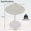 Table basse ronde de conception moderne, pour une utilisation polyvalente dans divers environnements-1233118353