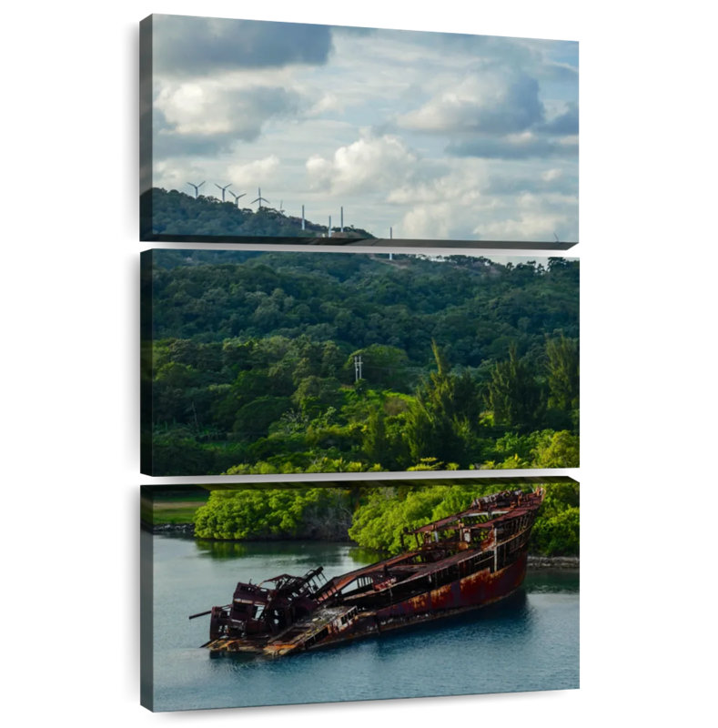 Mehar Honduras Shipwreck, 57" H x 36" W