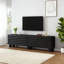 Media Console Table With Cylindrical Legs And Cable Holes For Living Room-615694239