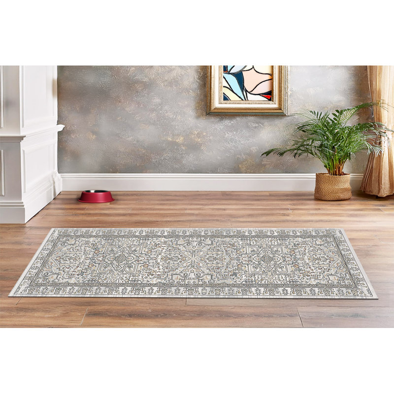 TREVI 13250-910 GREY/CREAM, Runner 2'2" x 7'
