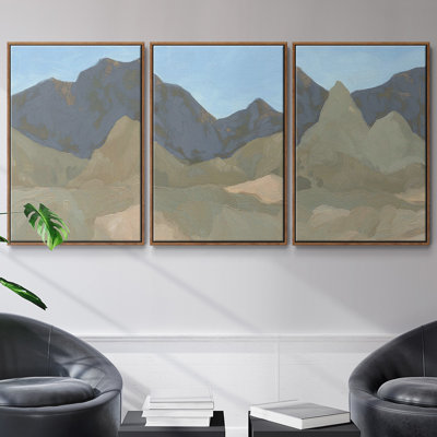 «Saddle Mountain I», ensemble de 3 toiles encadrées