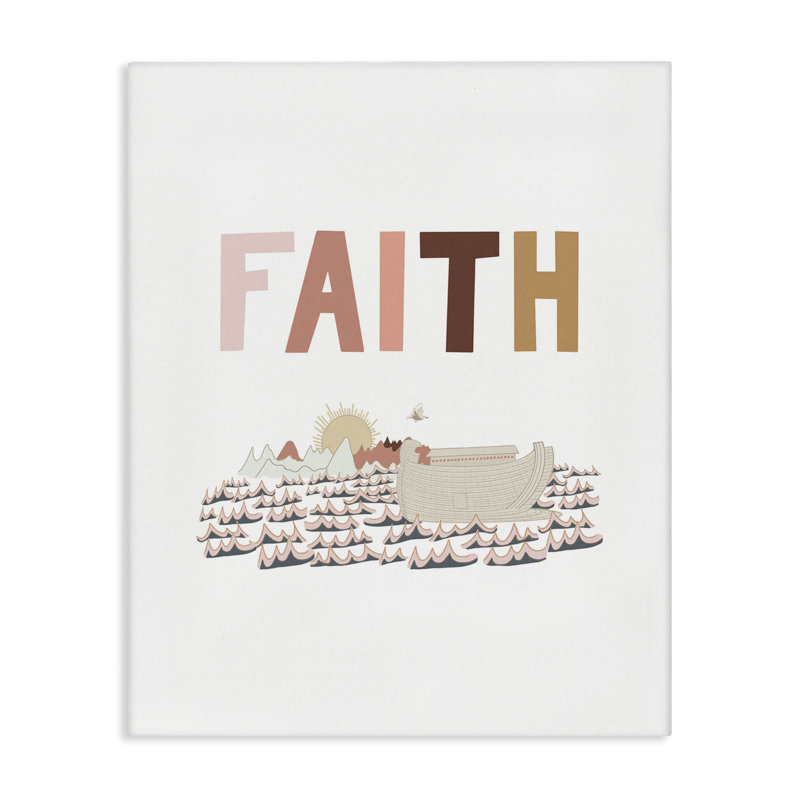 Art mural sur toile Noah's Ark Faith par Tara Moss, H 20 po x l 16 po