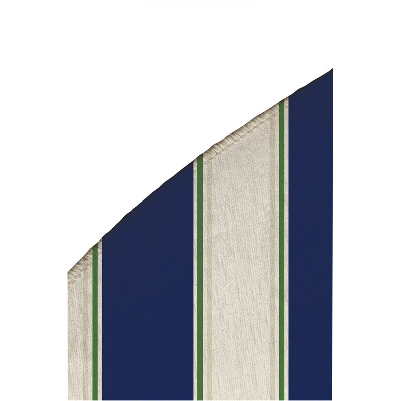 Tapis d'extérieur à rayures Cabana, Rond 5 pi