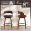 Tabouret de comptoir pivotant confortable avec pieds en bois massif durable-120285787-120285789