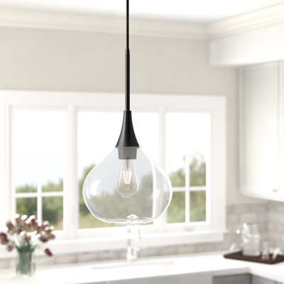 Luminaire suspendu en forme de goutte à 1 lumière Ida