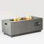 Table de feu rectangulaire de 42 pouces pour l'extérieur - alimentée au propane, chauffage efficace, intensité de flamme réglable, haute, peu encombrante, facile à nettoyer et à entretenir