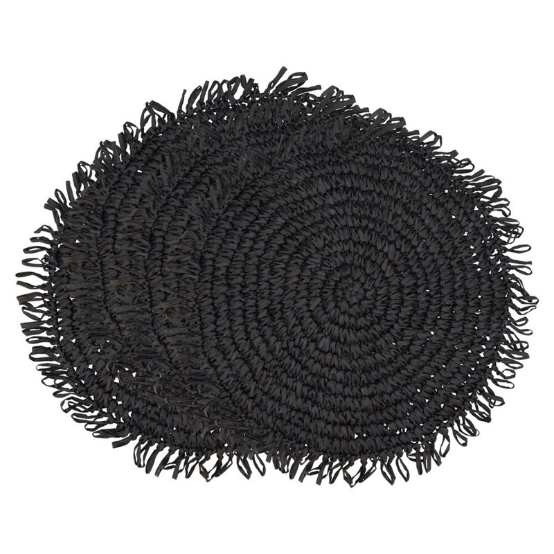 Papier raphia, Noir