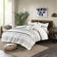 Housse de couette en coton à imprimé coton - Double / Grand chic avec pompons captivants-122454422