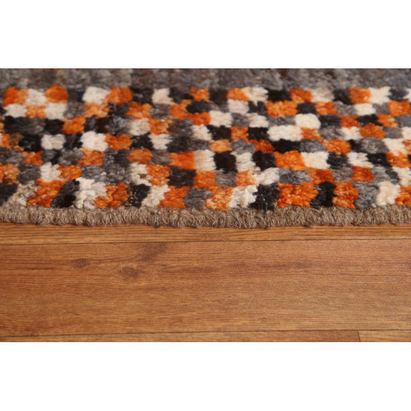Tapis unique en laine noué à la main 7 pi x 9 pi 6 po nouvel âge Northwich