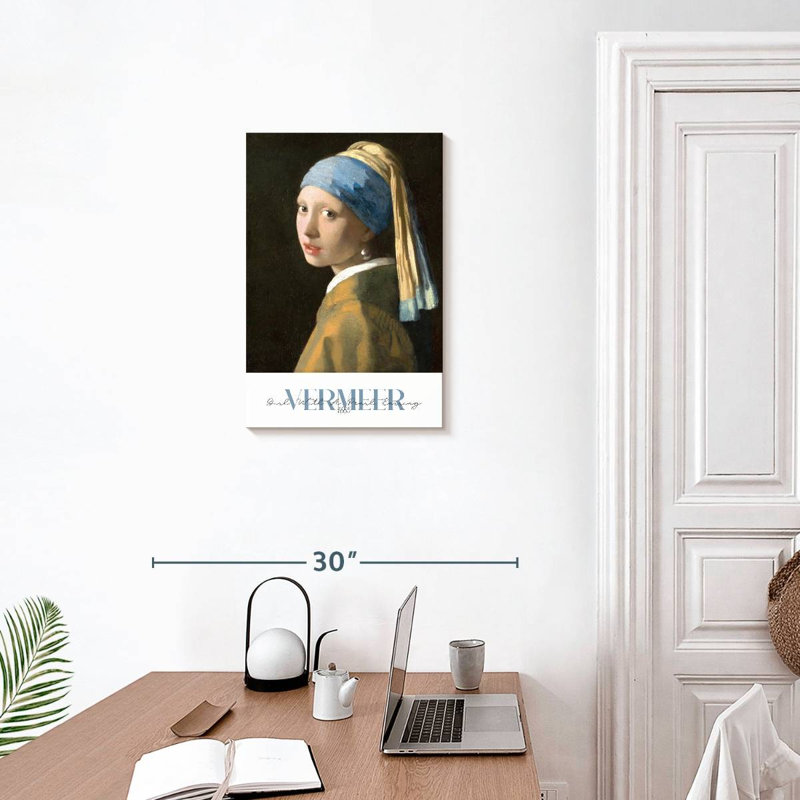 «Girl With Pearl Pearl», exposition de Vermeer, H 24 po x l 16 po