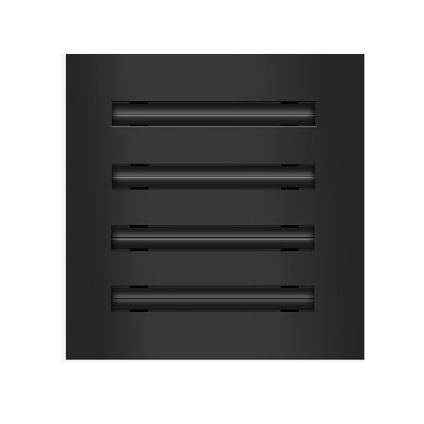 Texas Buildmart BUILDMART - 8x8 Black Modern AC Vent Cover - Standard  Linear Slot Diffuser - Register Grille | Wayfair