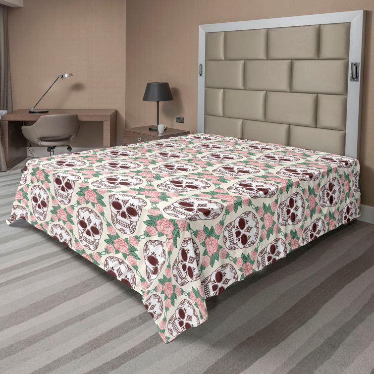 Ambesonne, drap plat floral pivoines, art botanique printanier