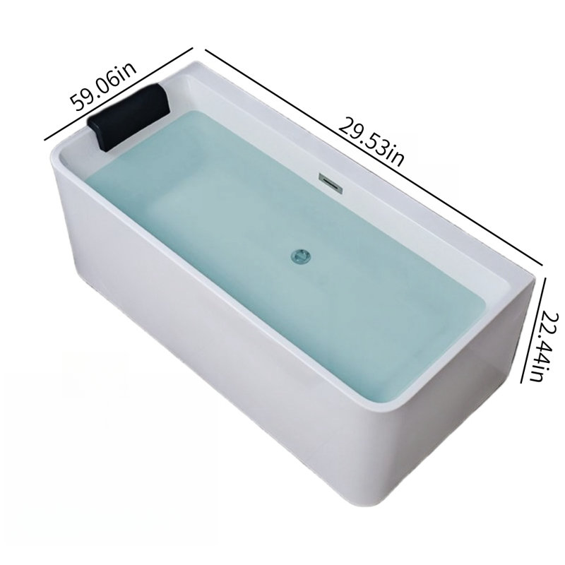 59.06'' W 22.44'' H Tub & Shower Kit