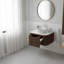 Meuble-lavabo mural 24 po avec lavabo rond en céramique et tiroir-1165542502