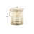 Metal Indoor Outdoor Gold Candle Lantern with Thin Circular Rods and Tinted Glass-219211146