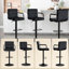 Tabourets de bar rembourrés en velours Mid-Century-911706677