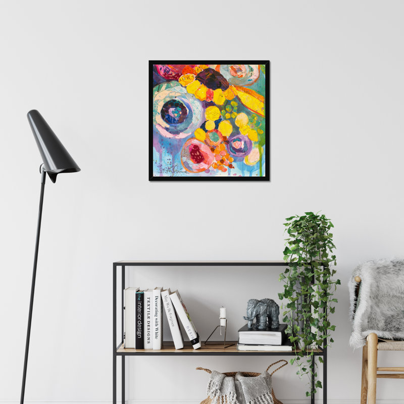 Bold Blooms V by Elizabeth St. Hilaire - Painting, 76cm H x 76cm W, Paper Print