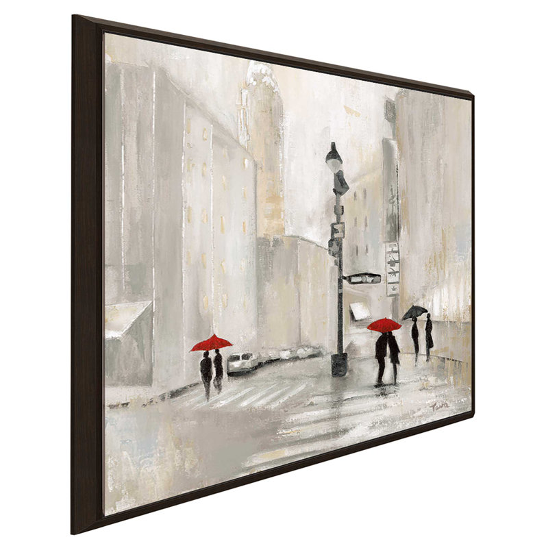 «New York Shadows», reproduction d'art sur toile encadrée, H 21,5 po x l 21,5 po x P 2 po