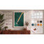 Teal Guitar Study Mid-Century - Wrapped Canvas-864665812-864665821