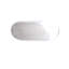 67"Special-Shaped Freestanding Slipper Bathtub: Gloss White Finish, Chrome Overflow & Pop-Up Drain, Cupc Certified