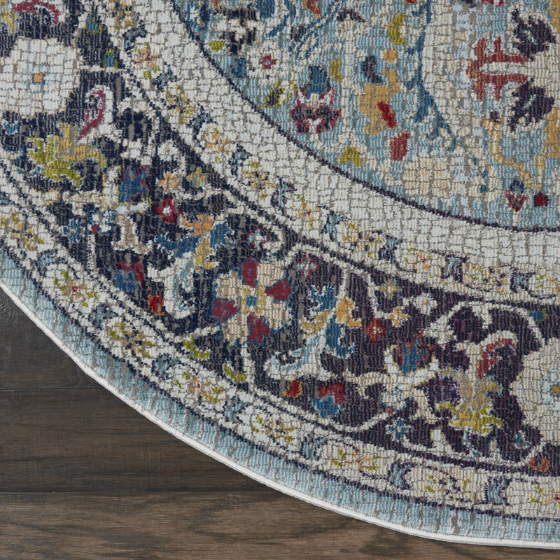 Lennert Oriental Indoor Rug, Round 4'