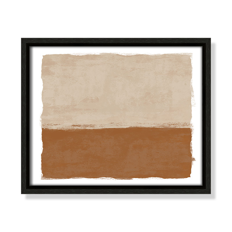 «Carmel Crush II - Landscape Version Print» par Natalie Carpentieri, Framed Canvas, L 11,5 po x H 9,5 po, Flottant espresso