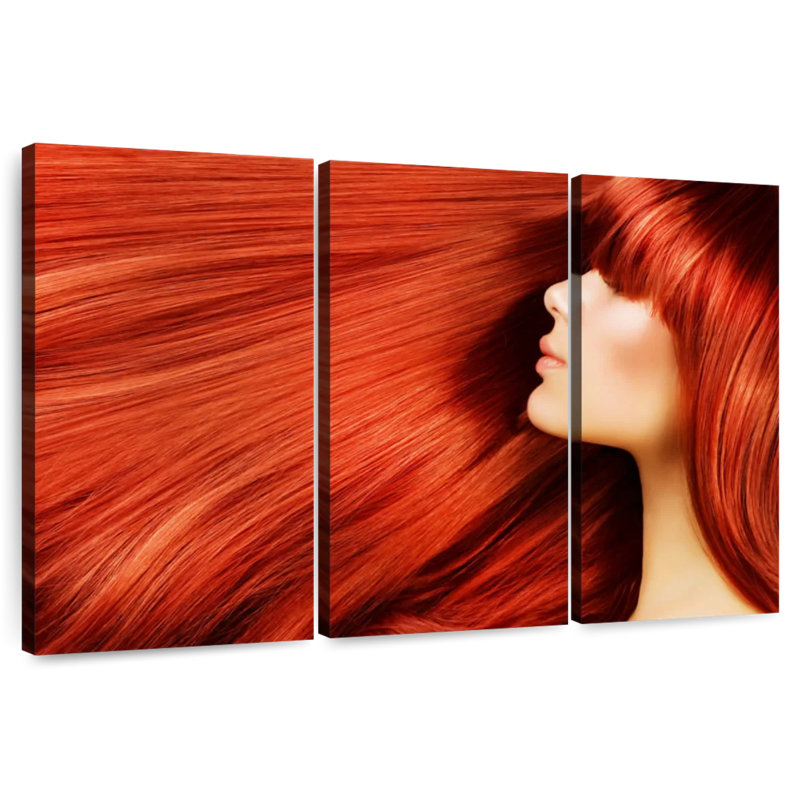 Longs cheveux roux Shuttleworth, H 24 po x l 38 po