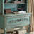 American Retro Solid Wood Carved Display Cabinet