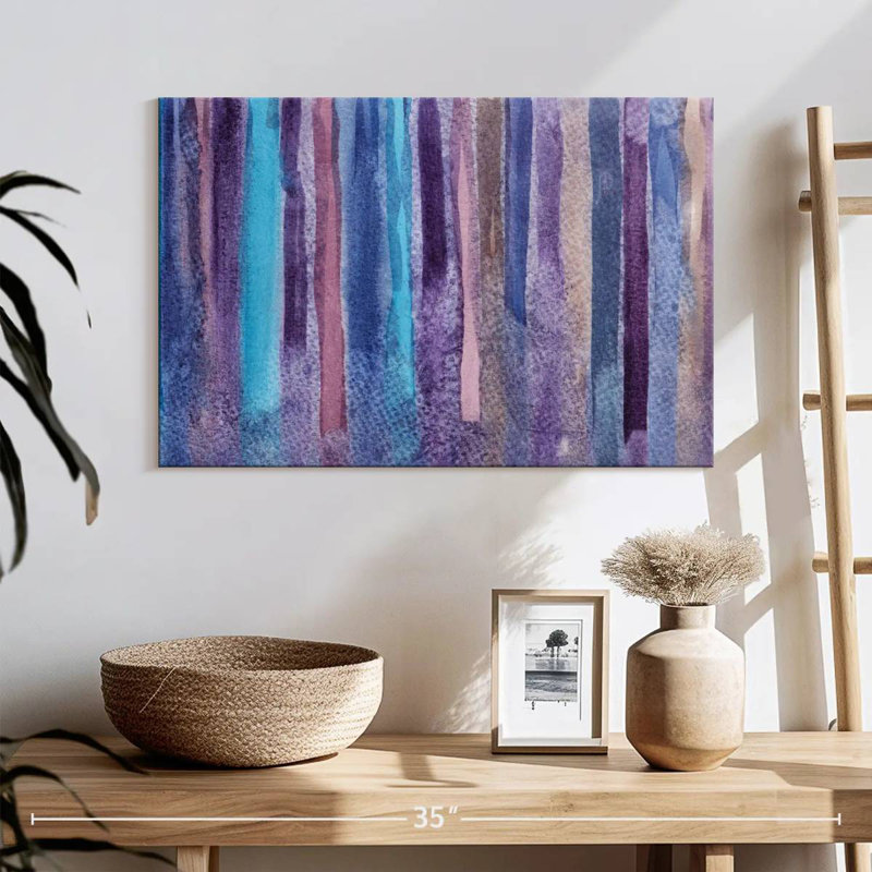 Avery, grunge mauve abstrait, H 16 po x l 24 po