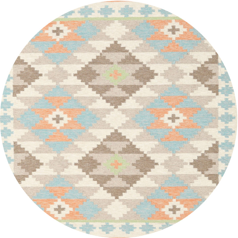 Southwestern Indoor Rug, Round 3'