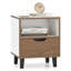 37cm W Manufactured Wood Bedside Table