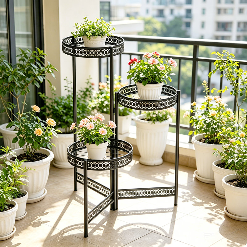 Claudette Iron Plant Stand 3 Tier