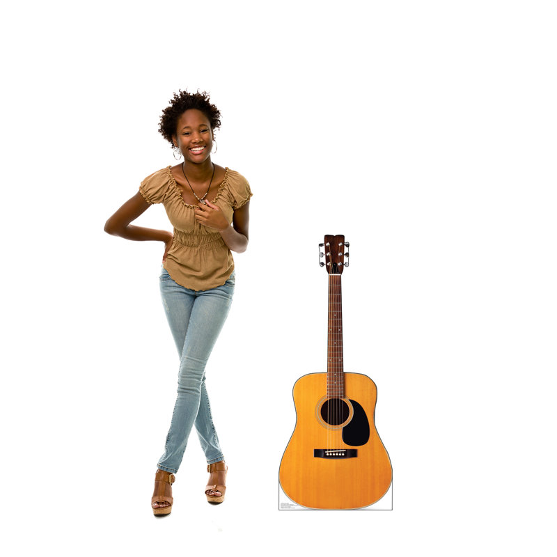 48'' Life-Size Acoustic Guitar Cardboard Standup