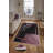Petras Toile Machine Made Flatweave Polyester Area Rug in Black/Pink-1462155620