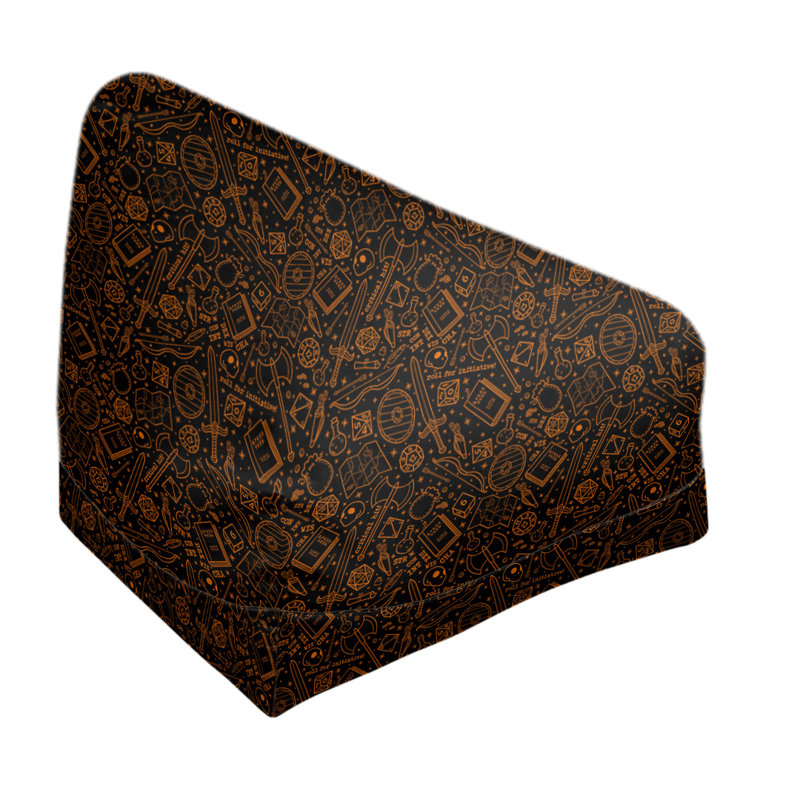 Sac de pois Leffel, H 120 po x L 31 po x P 60 po, Rembourrage poly, Noir / orange