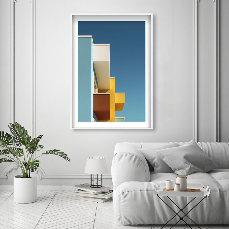 Orthogonal Sky View Print by Oliver Gal, 37.5"H x 55.5"W, White Shadowbox