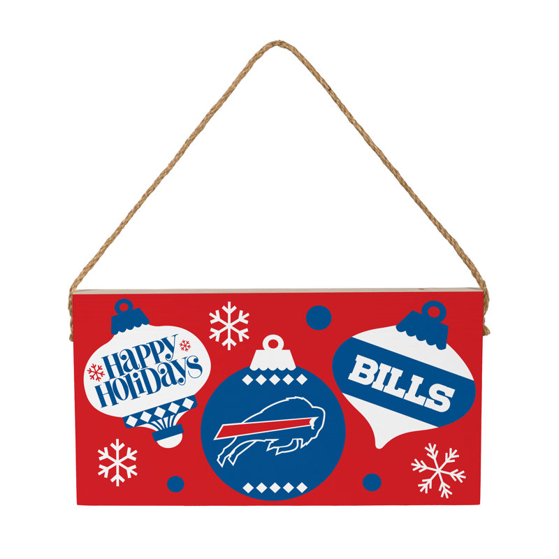Plaque murale en bois 6 x 11 Buffalo Bills