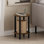 Table d'appoint ronde en bois à 2 niveaux Creekside