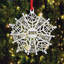 Ornement flocon de neige en bois blanc 2024 - Golf-1665151374