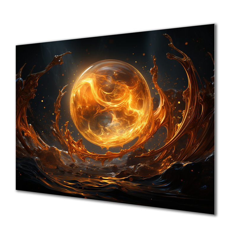Verre de feu saturn planète IV - art mural en métal Planète de l'espace, H 30 po x l 40 po x P 1,5 po