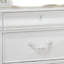 Table de chevet avec finition blanche, 3 tiroirs dont un caché, idéale pour l'organisation de la chambre et le style