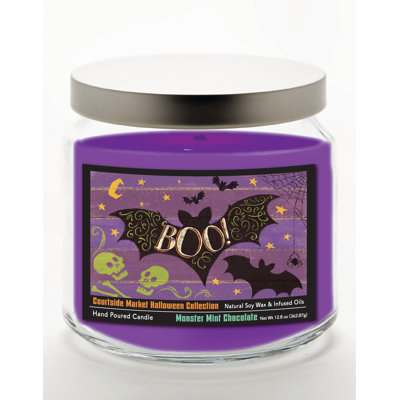 Fright Night VI 14 oz Candle Glass Jar with Brushed Silver Metal Lid