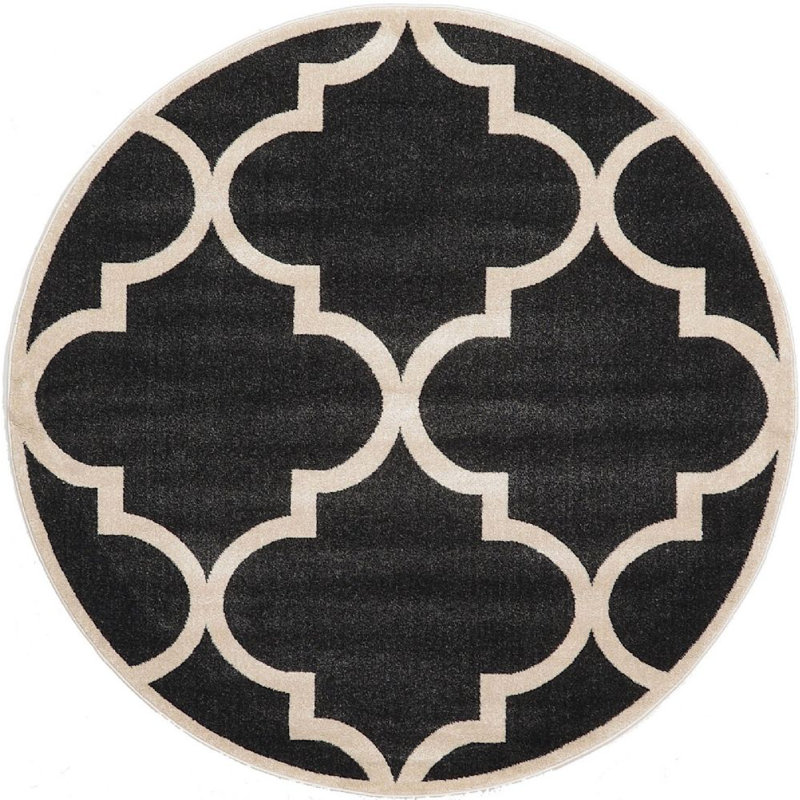 Molly Geometric Indoor Rug, Round 3'3"