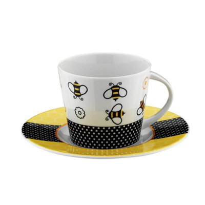 Porcelain Teacup and Saucer